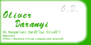 oliver daranyi business card